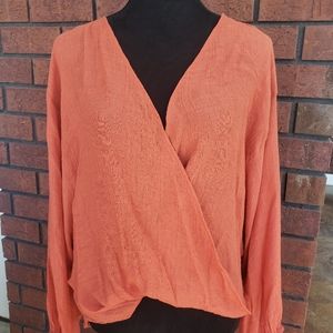 Molly Green Top, Burnt Orange, Women's size S